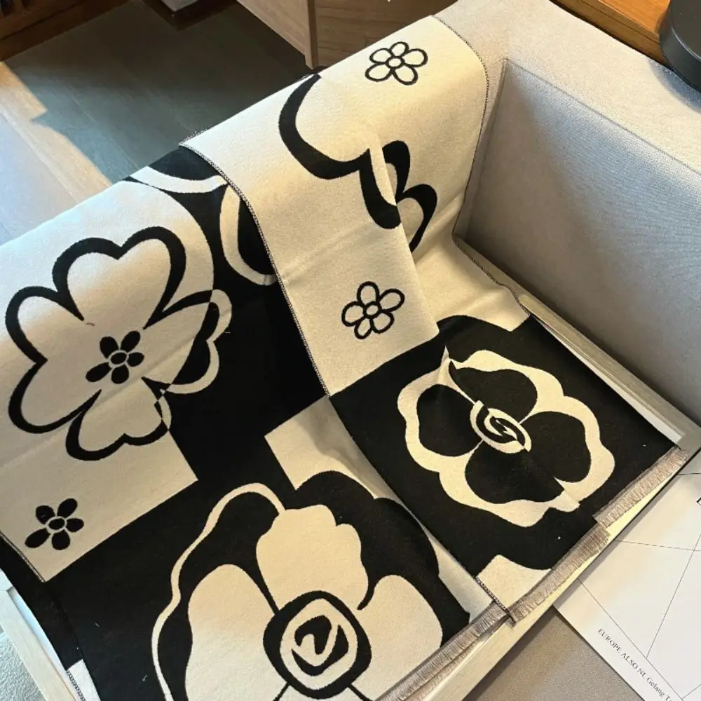 Высококачественная роскошная дизайнерская зимняя шаль двухсторонний теплый