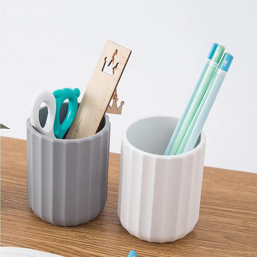 

Silicone Pen Holder Multifunctional Creative Simple Pencil Stand Desktop Storage Case Box Organizer School Stationery Supplies
