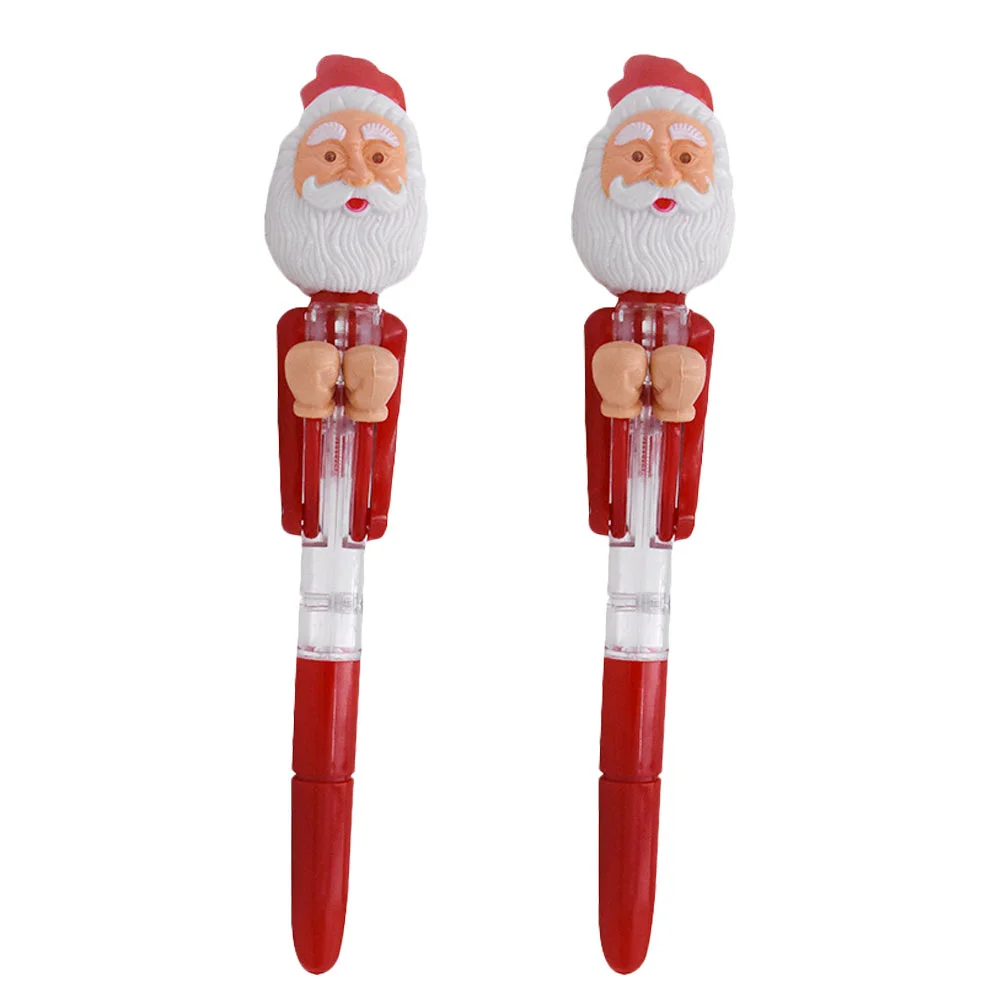 

Christmas Pens Pen Lightballpoint Santakids Glowtoys Party Xmas Favors Claus Fillers Bag Office Bulk Ink Holiday Pencils