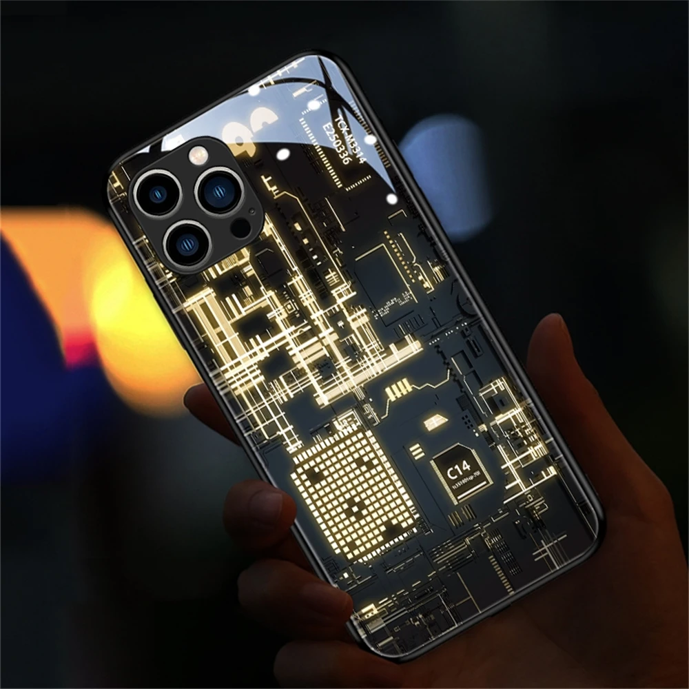 Фото Роскошный чехол для телефона со светодиодной подсветкой и вспышкой для Samsung S25 S24 S23 S22 S21 S20 FE Note 10 Plus 20 Ultra A54 №2