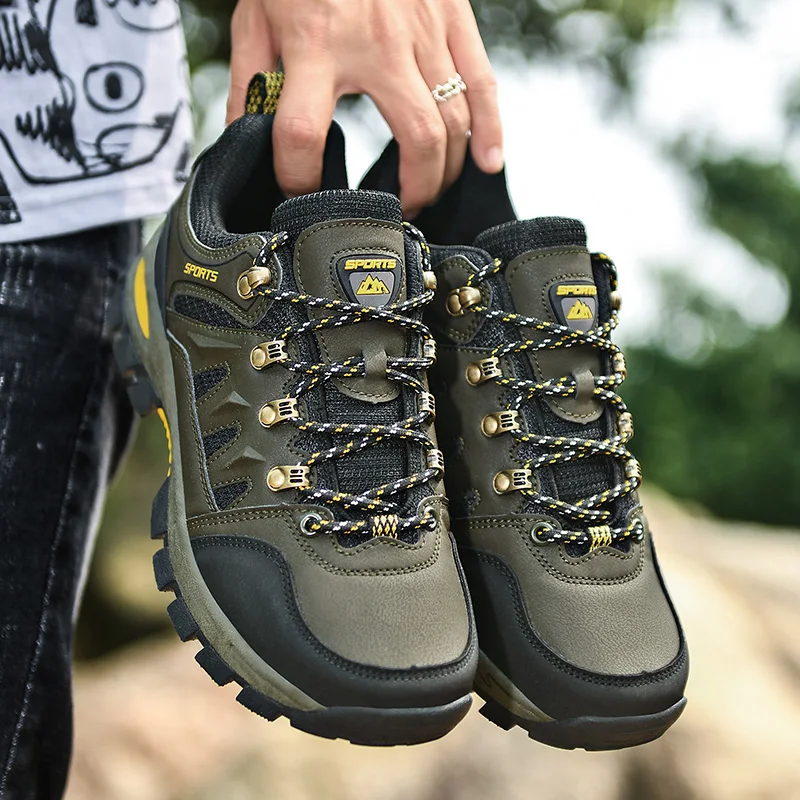 SENAGE Large Size 48 Men Hiking Shoes Couple Outdoor Comfortable Trekking Sneakers Women Non-slip Climbing Athletic Shoes