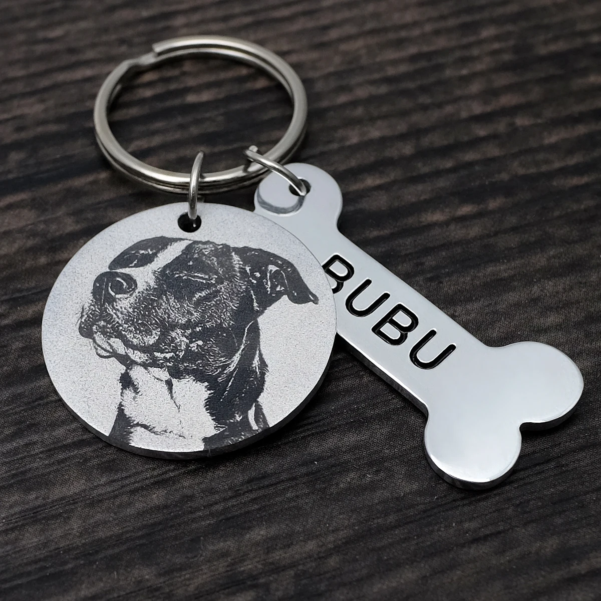 

Custom Pet ID Tag with Photo Personalized Dog Tag Dog Collar Tag New Puppy Gift Dog Accessories Collar DIY Dog Photo Keychain
