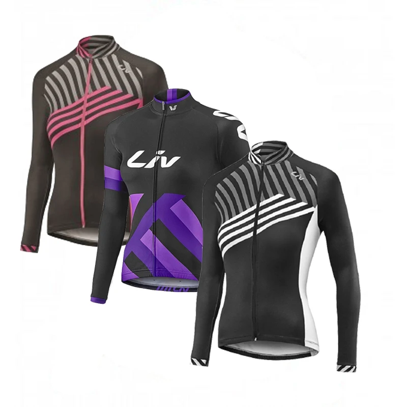 

Abbigliamento ciclismo invernale 2021 LiV pro team женская зимняя теплая флисовая велосипедная Джерси велосипедная Одежда MTB велосипедная куртка