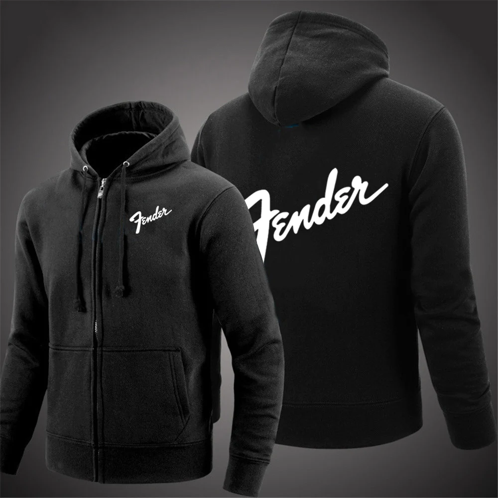 

2022 Music Guitar Fender Logo New Popularity Hooded Pullover Autumn Men's Hoodie Casual Fashion Loose Long Sleeve Pullover Tops