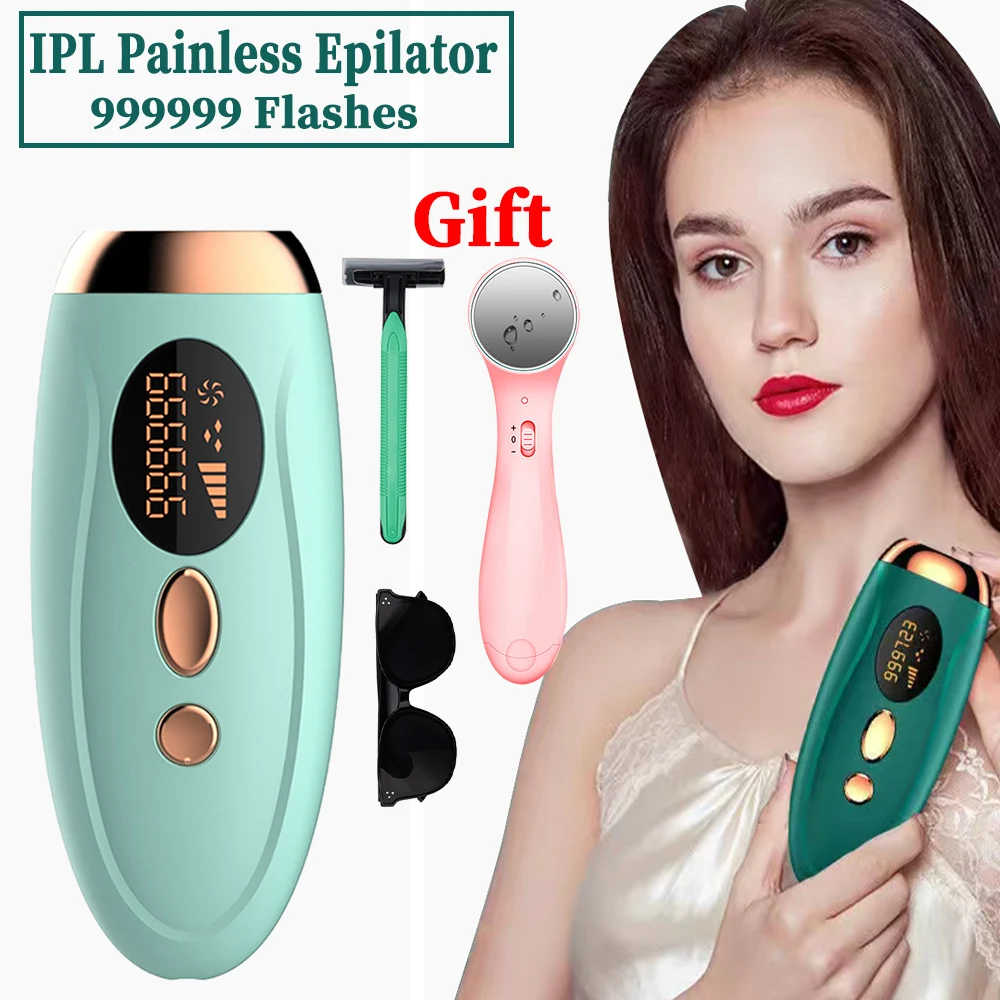 

IPL 5 Gears Laser Painless Epilator Home Beauty Salon Hair Removal 990000 Flashs Skin Rejuvenation Facial Leg Underarm Bikini