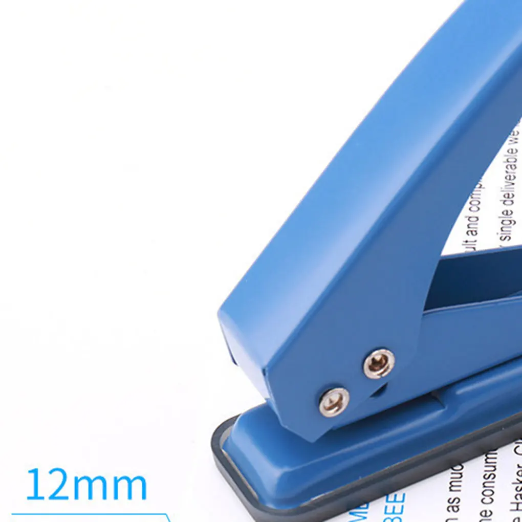 

Low Force 1-Hole Punch 20 Sheets Capacity Hole Puncher Skid-Resistant Base Paper Chipboard Craft Paper