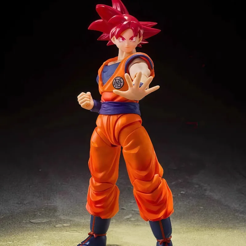 Фото Оригинальная коллекционная подвижная фигурка Bandai S.H.Figuarts Dragon Ball Super Super Saiyan God Son Goku в оригинальной коробке №2