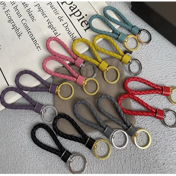 

Брелок для ключей из овечьей кожи, мужской, женский, простые универсальные