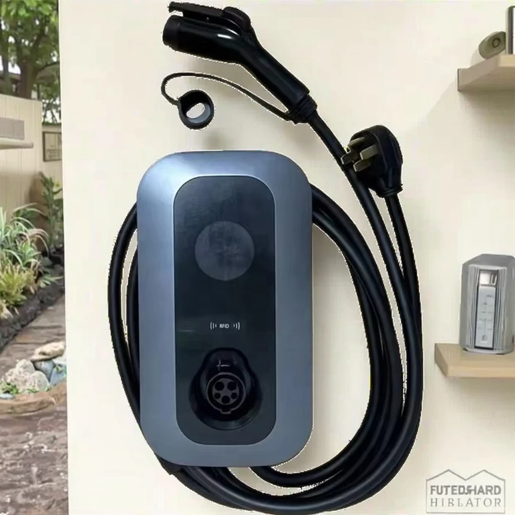 Новая зарядная станция JET Type1 J1772 AC Smart Wallbox 9.6 кВт, уровень 2, быстрая зарядка, настенное крепление, 48А, для дома (art.: 3920d7c73bbd7) - 3920d7c73bbd7