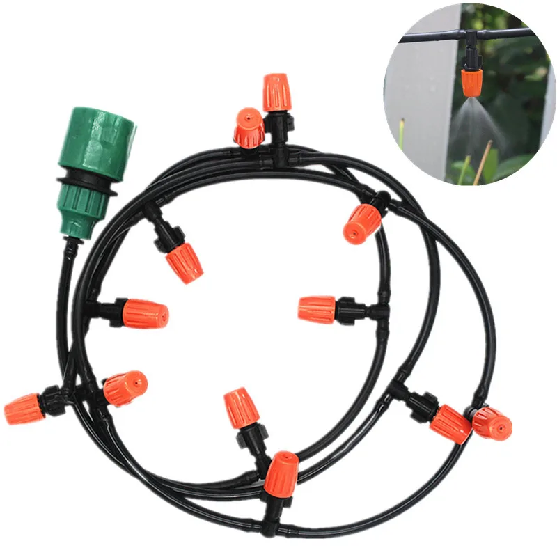 

20m Automatic Micro Spray Irrigation System Garden Irrigation Sprayer Self Watering Kits with Adjustable Misting Micro Sprinkler