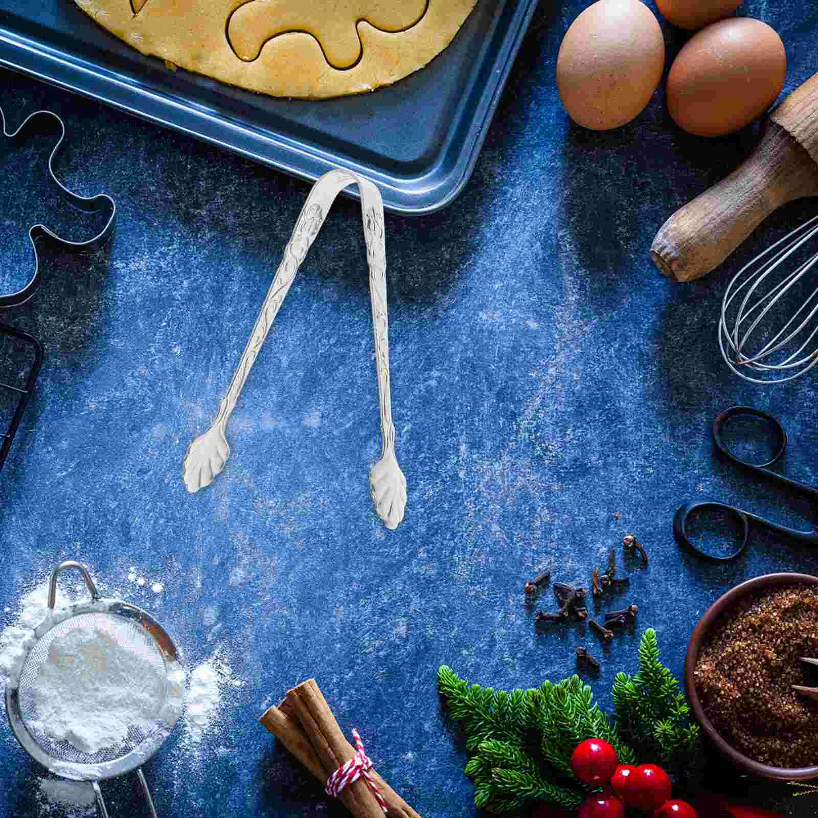 

2 Pcs Food Clip Buffet Serving Tong Small Pliers Cupcake Dessert Tongs Barbecue Tong Stainless Steel Salads Tong Metal Ice Tongs