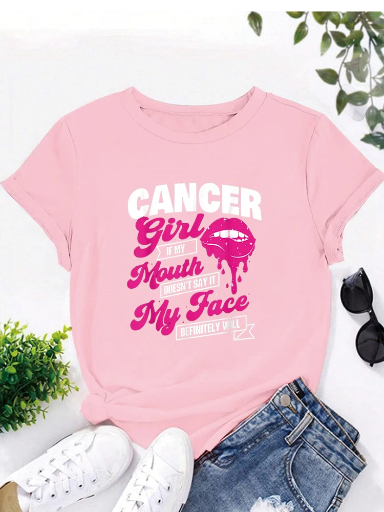 Футболка женская с круглым вырезом и принтом знаков зодиака