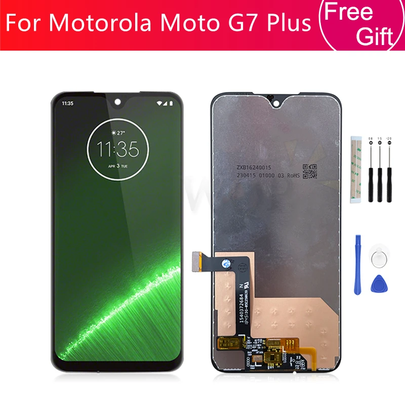 Для Motorola Moto G7 Plus ЖК-дисплей сенсорный экран дигитайзер в сборе XT1965 экран Запасные части Для Motorola Moto G7 Plus ЖК-дисплей сенсорный экран дигитайзер в сборе XT1965 экран Запасные части