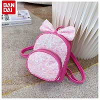 2022 new cute princess kindergarten baby sequined small backpack simple personality sweet all match childrens storage bag