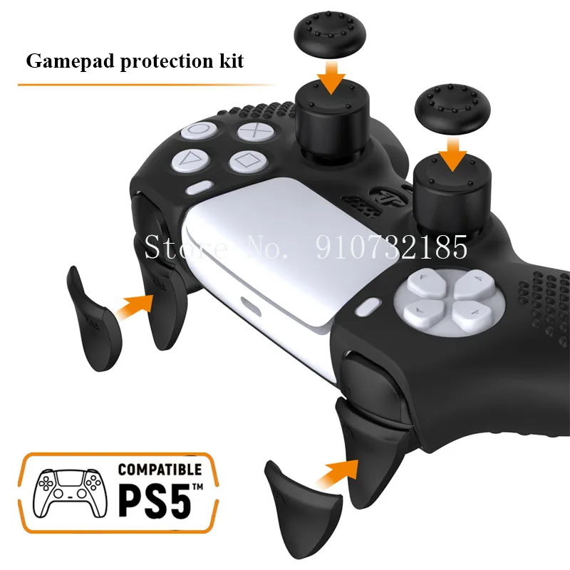 

Нескользящий Силиконовый чехол для контроллера Sony PlayStation Dualshock 5 PS5, 10 шт./лот