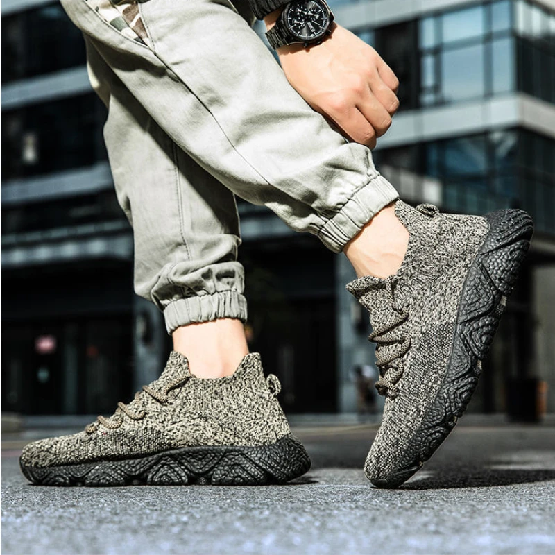 

Men's Shoes Autumn New Fashion All-match Solid Color Sports Shoes Casual Running Tide Shoes Large Size Breathable Wear-resistant