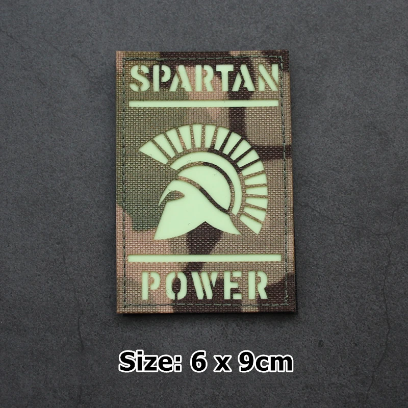 Спартанские мощные нейлоновые светящиеся ИК-патчи военные Светоотражающие