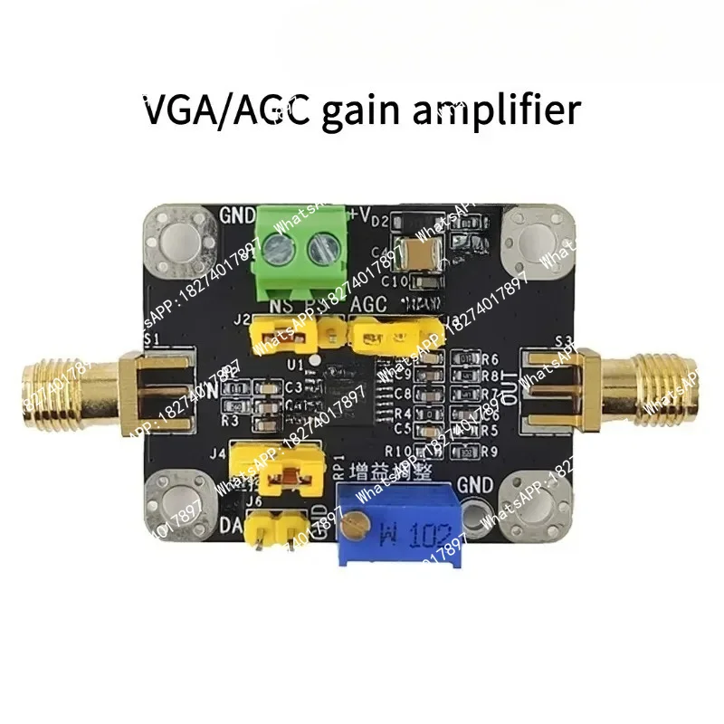 Фото Модуль AD8367, усилитель с регулируемым по напряжению усилением VGA/AGC, полоса пропускания 500 МГц, диапазон регулировки усиления 45 дБ. №1
