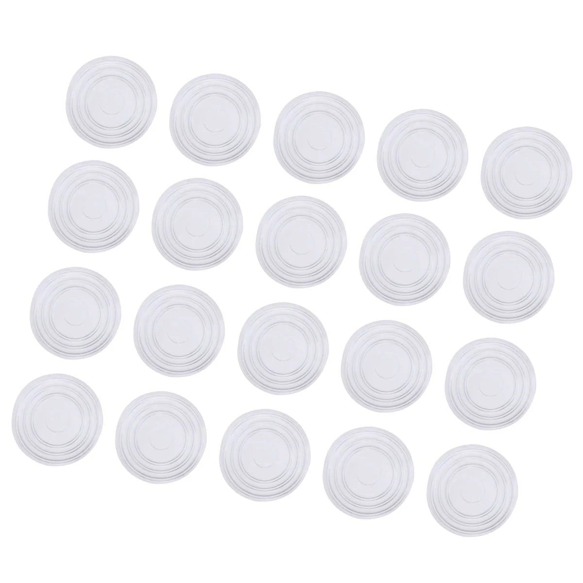 

Round Shaped Pads Grip Plastic Rubber Mat Glass Table Furniture Bumpers Wall Protector