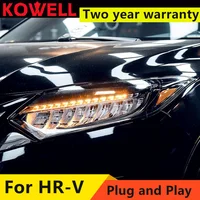 LED Head Lamp for Honda HR-V Headlights 2014-2020 HRV Vezel LED Headlight led DRL Double Lens Hid Bi Xenon Auto Accessories