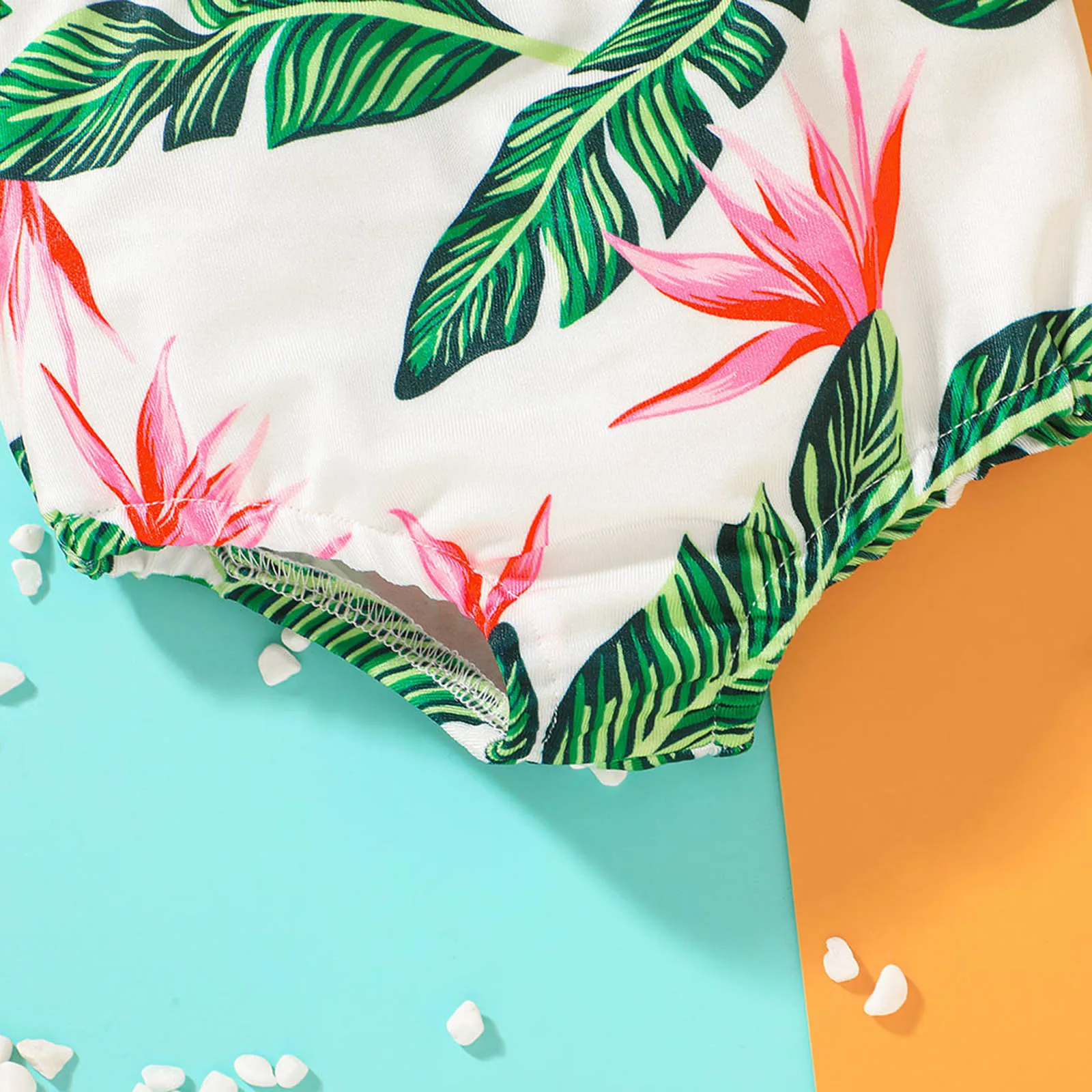 Купальник-бикини Летний для девочек комплект из двух предметов с оборками в