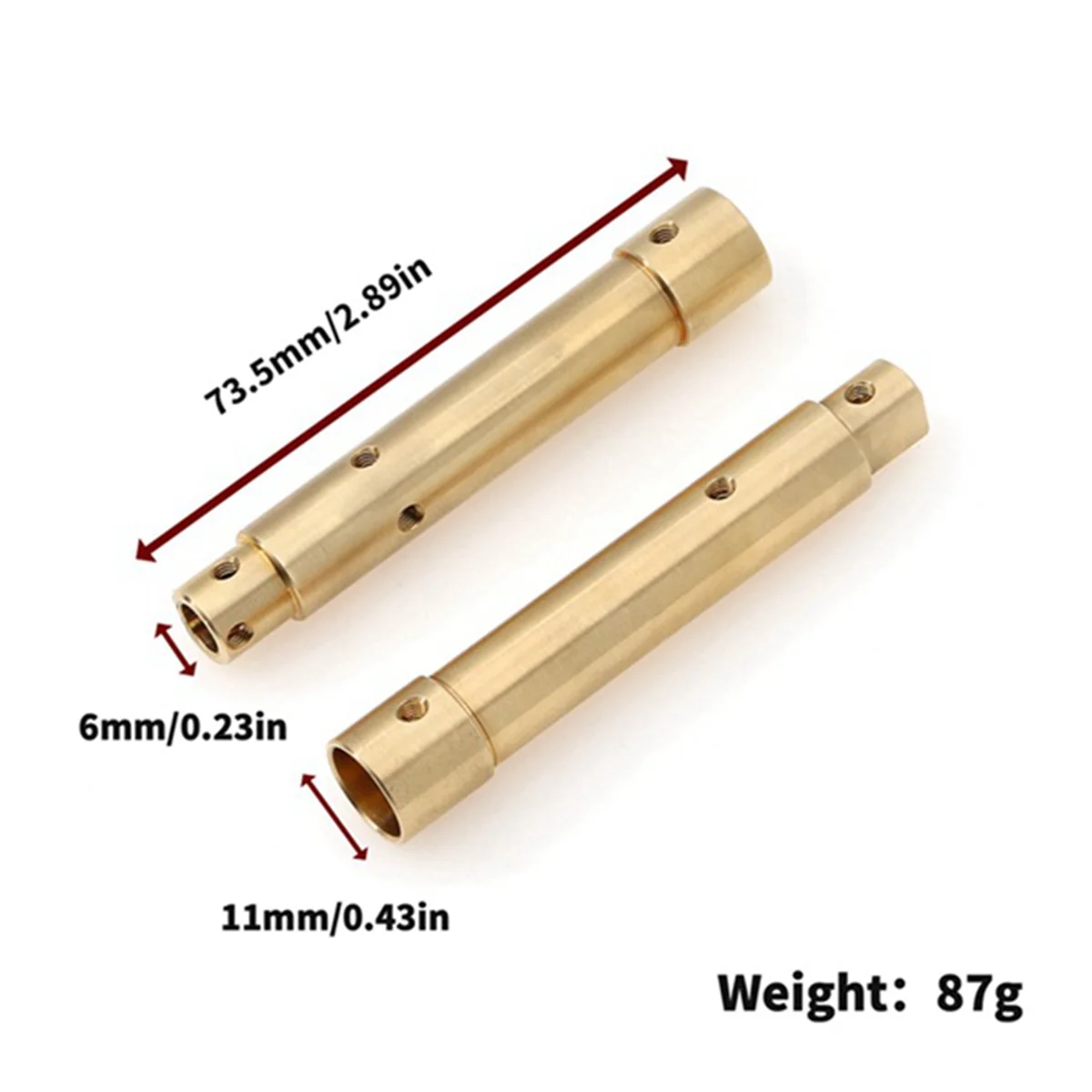 Модель 1/10 Для осевой SCX10PRO Scx10Pro Рамка Металлическая задняя ось медная трубка