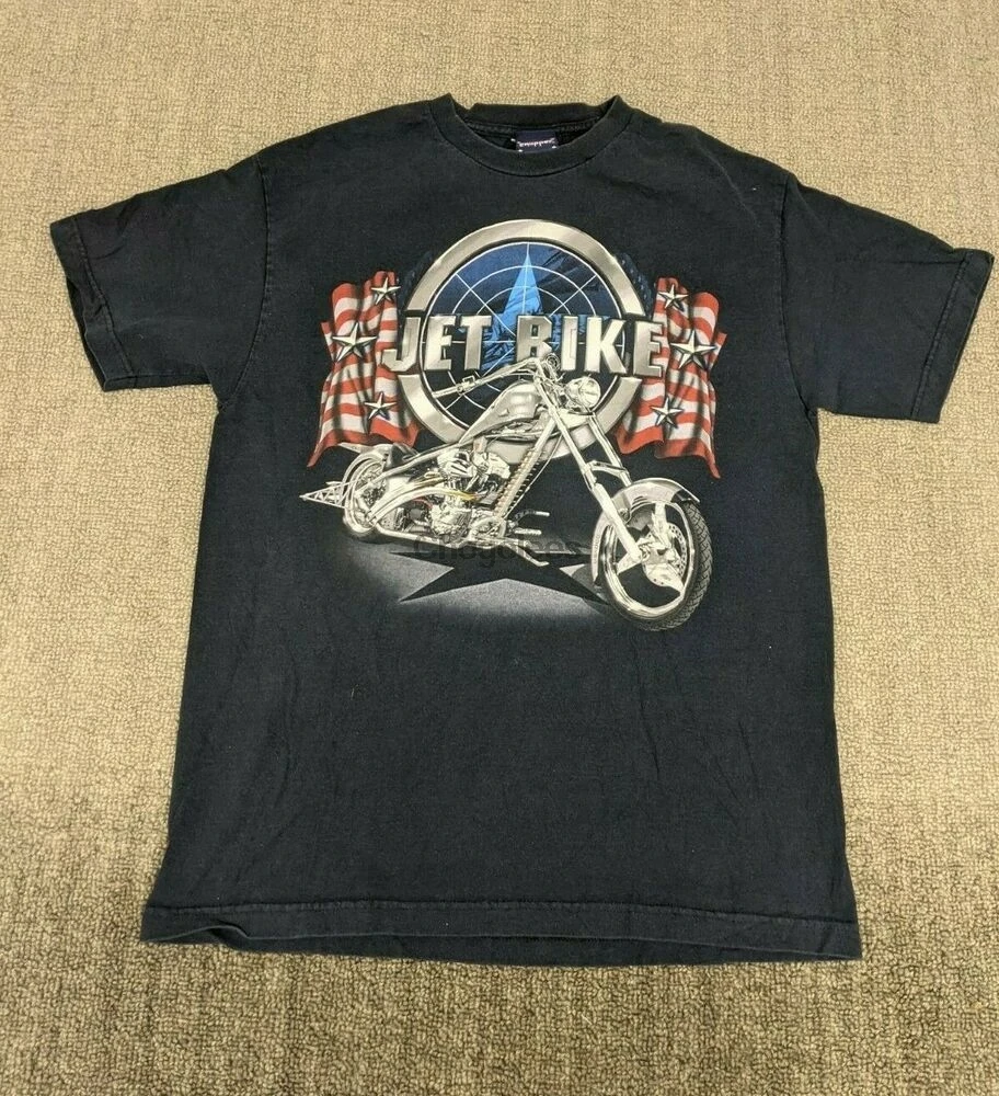 Американский Мотоцикл Чоппер Мужская футболка большой темно-синий взрослый