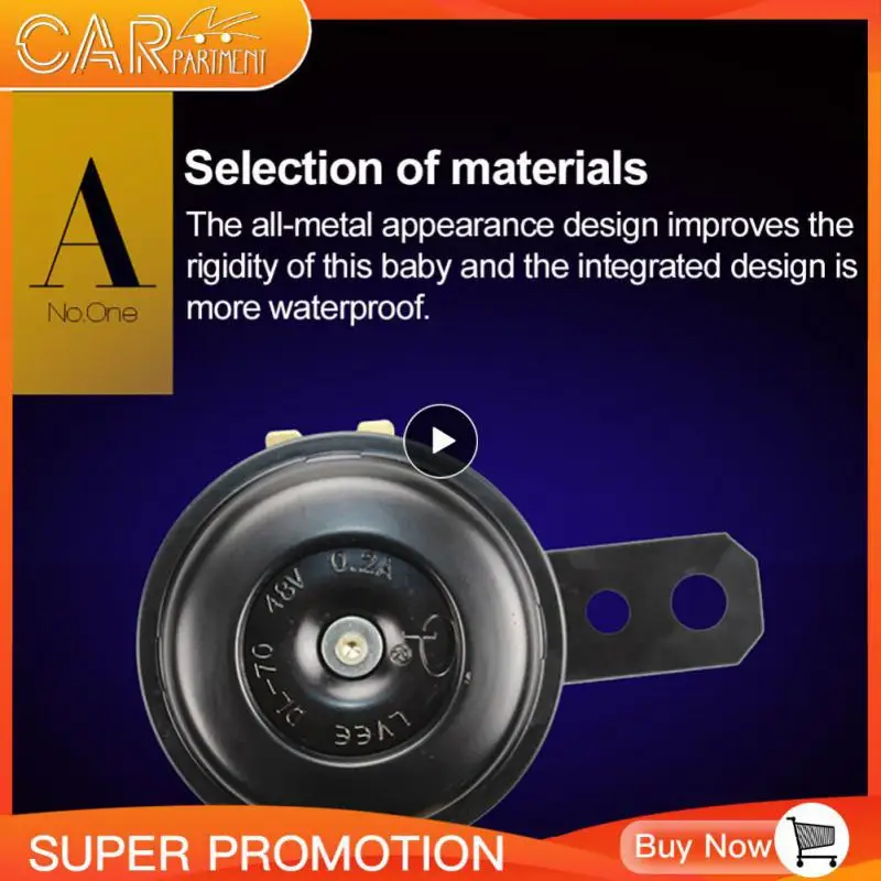 

1~10PCS Round Loud Horn Speakers Waterproof Durable Motorcycle Electric Horn Kit Universal 12v/48v 1.5a 105db Car Horn Car