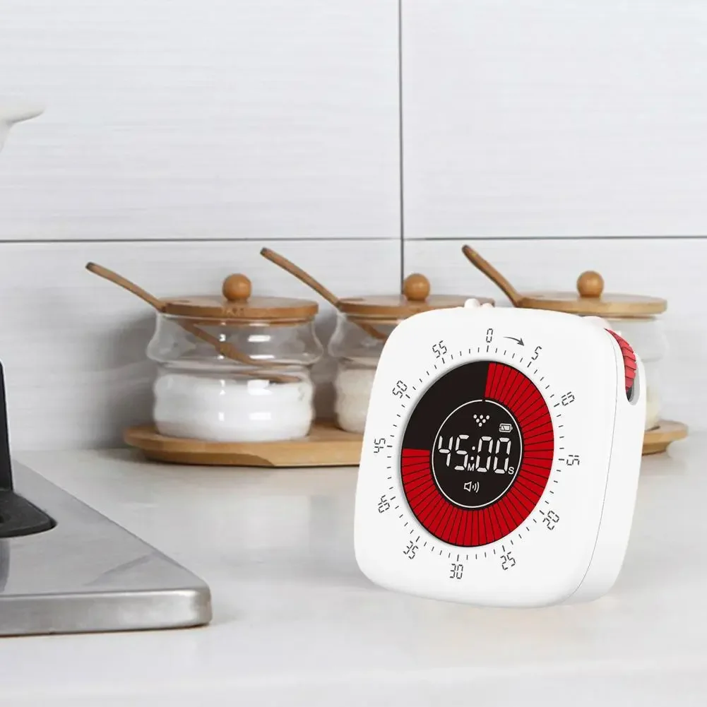 

Brightness Multi-purpose Cooking Timer Countdown Set Excellent Reminder Time Manager Adjustable Timer 1 Time Rechargeable