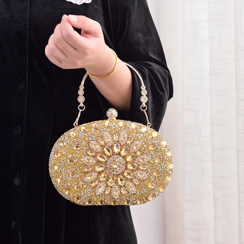 

Women Rhinestone Evening Bling Wedding Banquet For Handbags Party Designer Diamond Clutch Luxury Crystal Handbags 2023 Purses