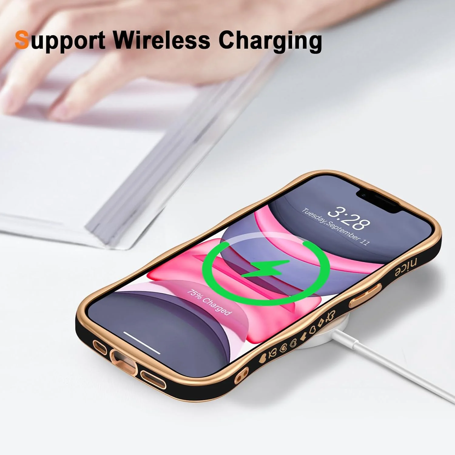 Чехол для 14 Max милые чехлы телефонов в форме кудрявой волны тонкие роскошные