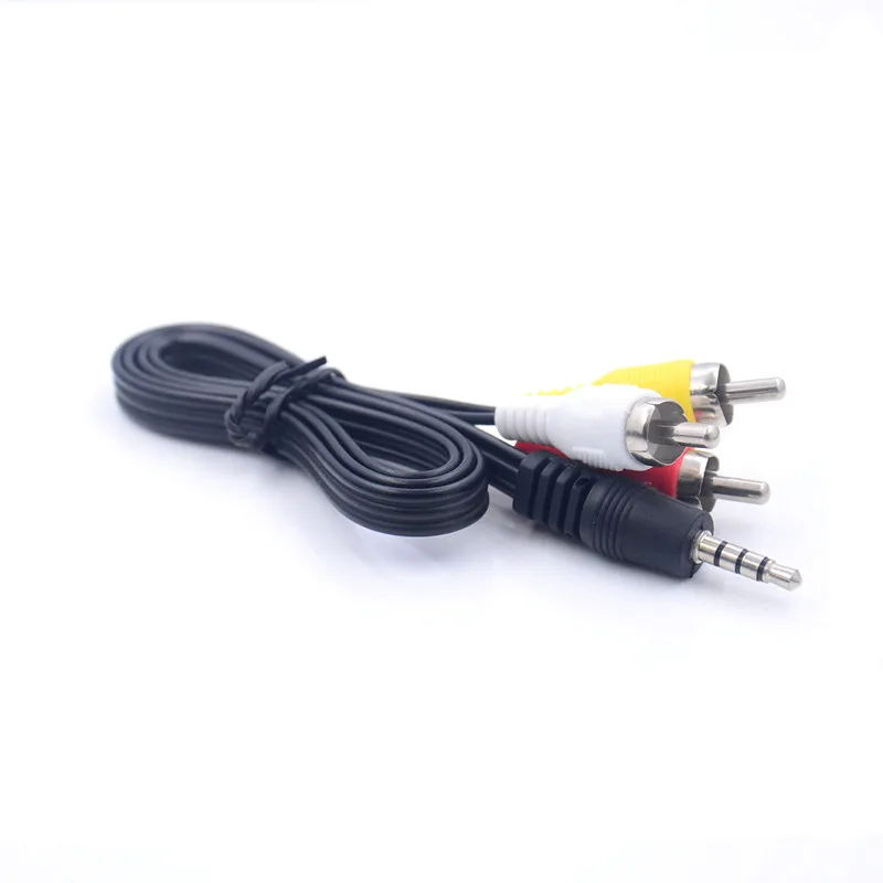 

3.5mm Jack To 3 RCA Male Audio Video AV Cable AUX Stereo Cord 3RCA Standard Converter Wire for Speaker TV Box CD DVD Player 1.5M