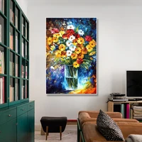 hand painted oil painting living room flower art decorative painting modern porch abstract simple hanging painting