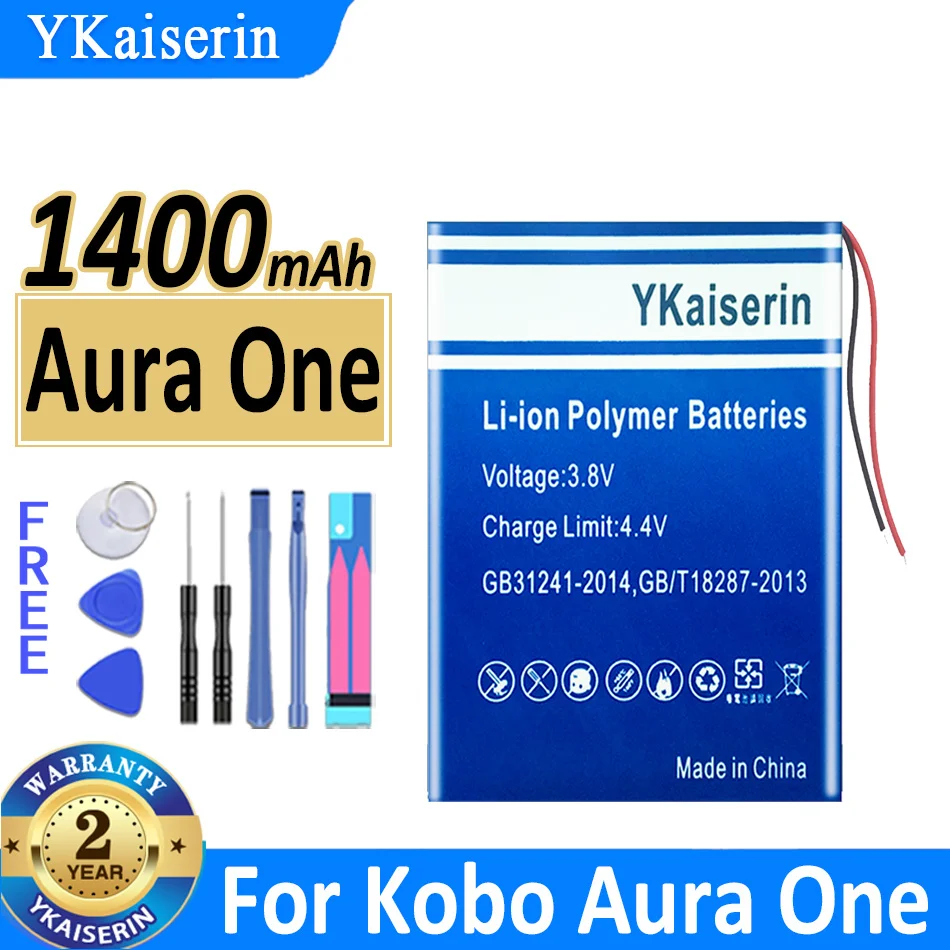 

1400mAh YKaiserin Battery For Kobo Aura One Forma E-ink E-book Reader Batteries