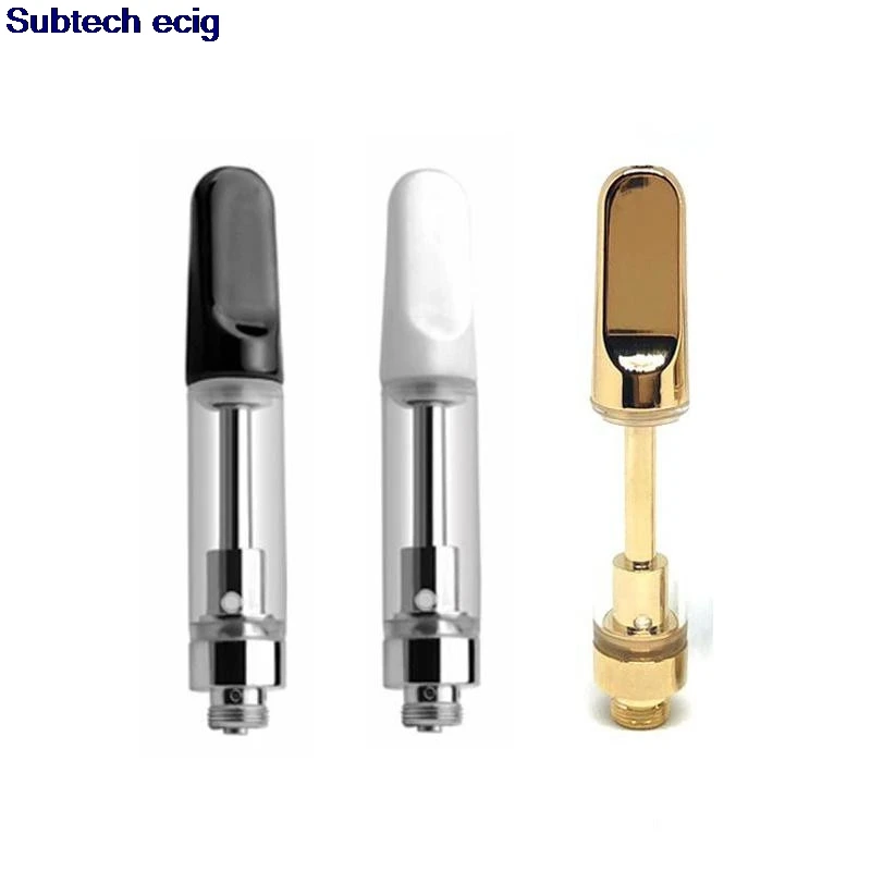 

20pcs CC-ELL Vape Cartridges 510 Thread Thick Oil Atomizers Ceramic Coil 0.5ml 1.0ml Pyrex Glass Atomizer 2.0mm Holes Cartridge