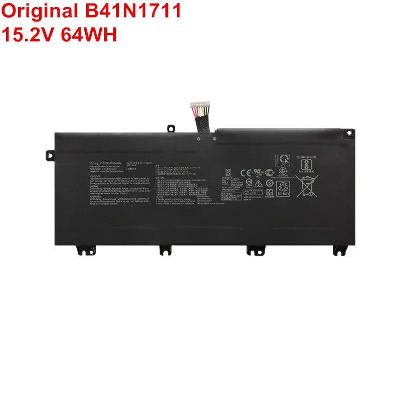 

15.2V 64WH New B41N1711 Laptop Battery Original For Asus ROG Strix GL703VD GL703VM GL503 FX503VM FX63V ZX63V GL503VD GL503VM