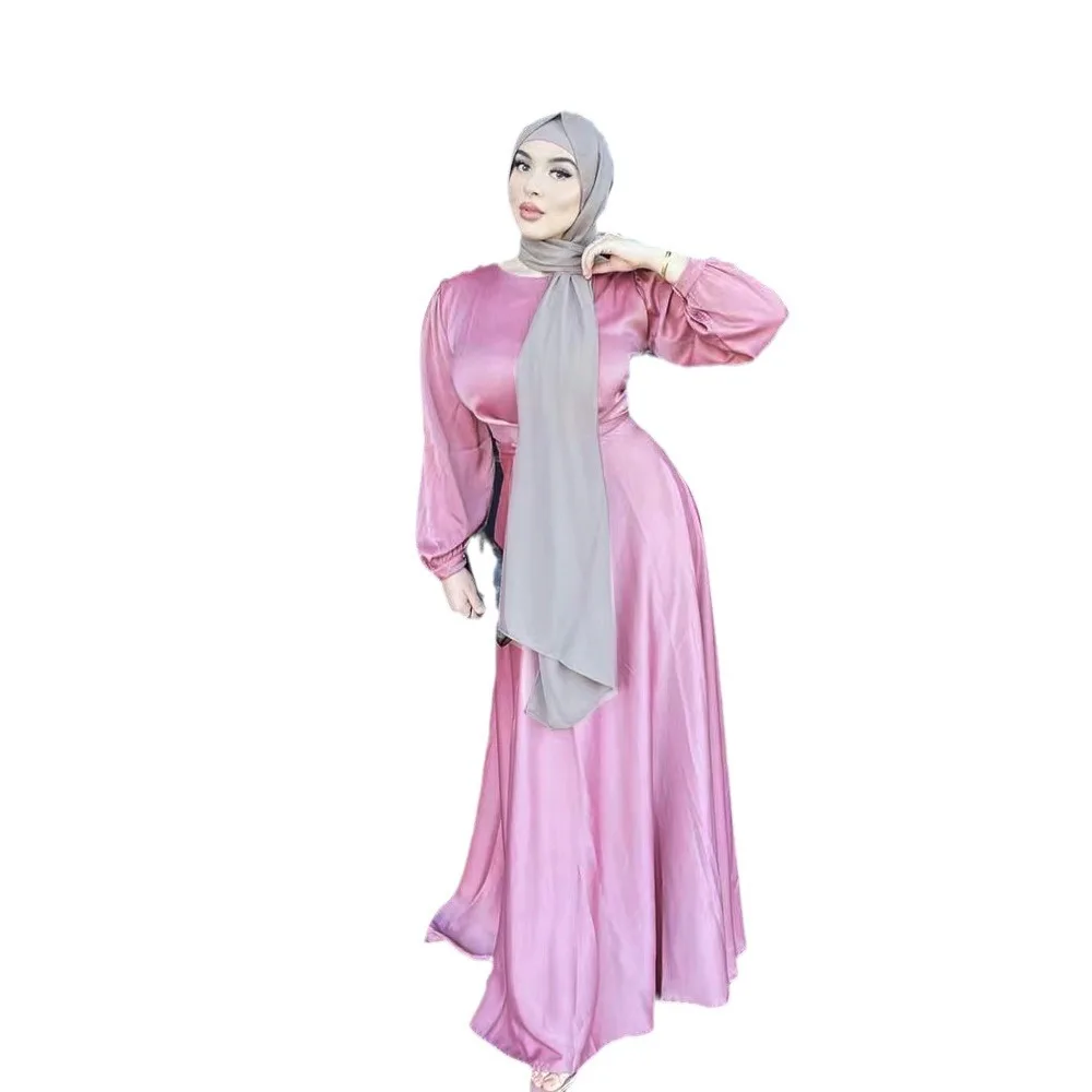 Средневосточный однотонный халат и платье до щиколотки в стиле Саудовской