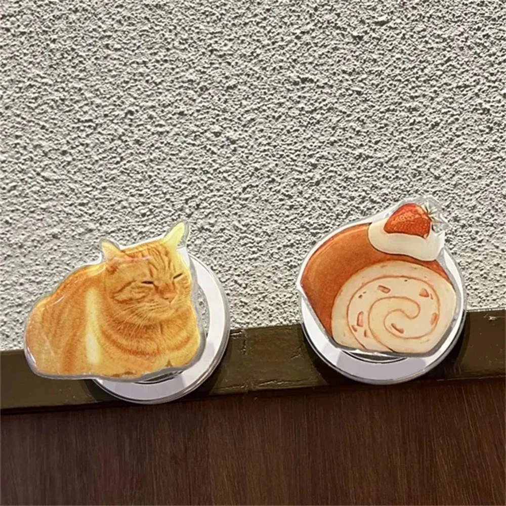 Милый имбирный кот для Magsafe магнитная подставка телефона Griptok Grip Tok iPhone 16 15