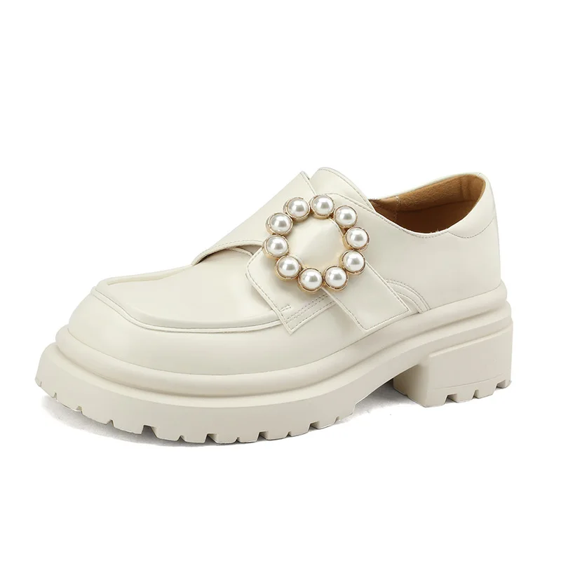 

Женские кожаные лоферы на платформе, размеры 34-42