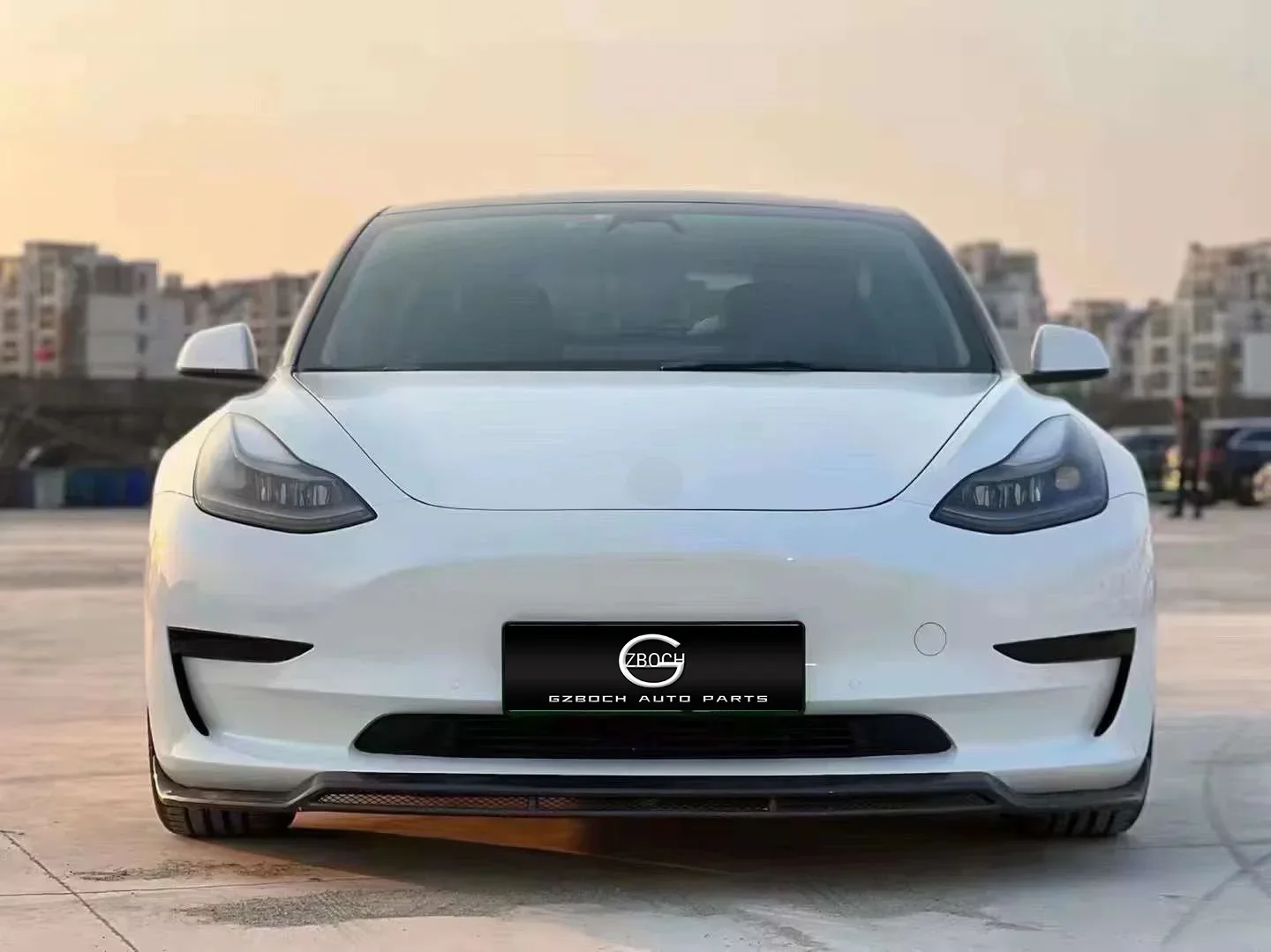 FORTesla модель 3 Оригинальный Автомобильный бампер Модернизированный до