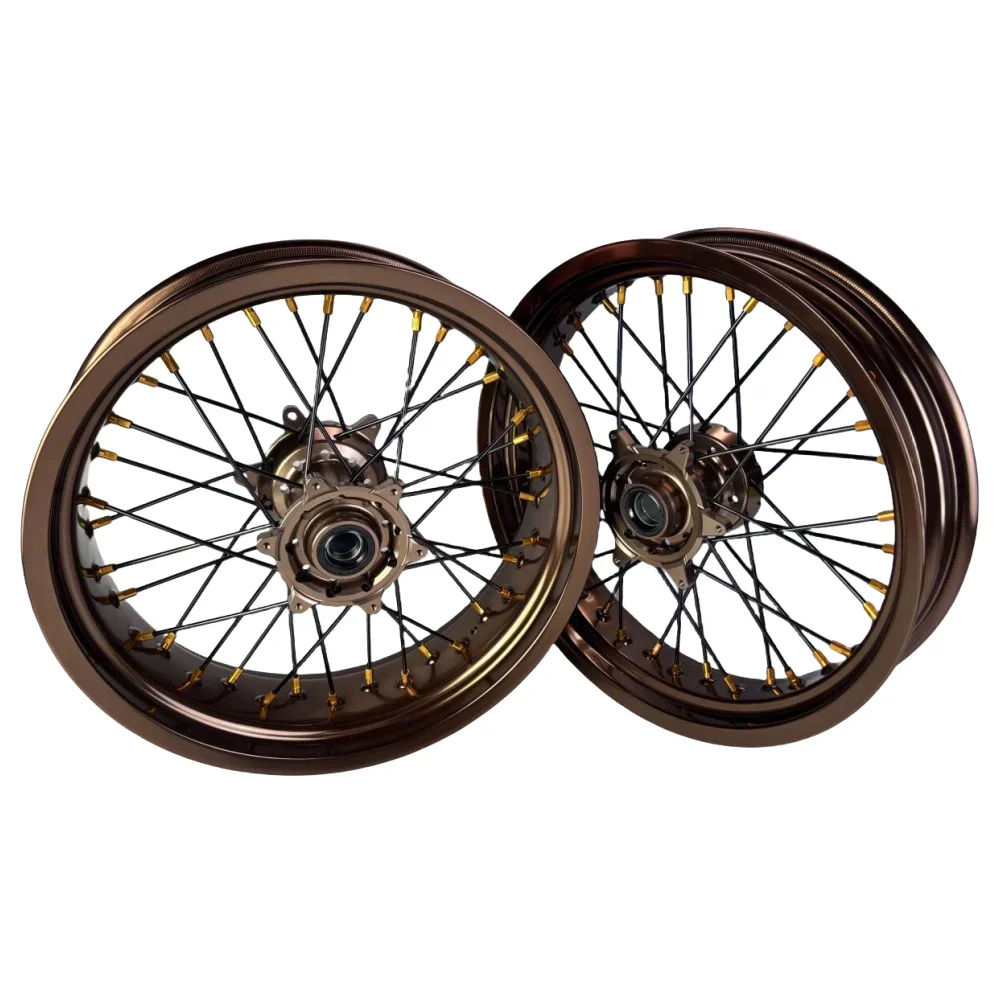 Фото Новые горячие поступления OEM-типа 17 дюймов, наборы колес Supermoto для YZ/YZF 250 450 №4