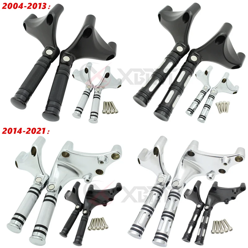 Motorcycle Rear Passenger Foot Pegs Mount Pedal For Harley Sportster Iron 883 1200 XL 48 72 SuperLow 2004-2013 2014-2021