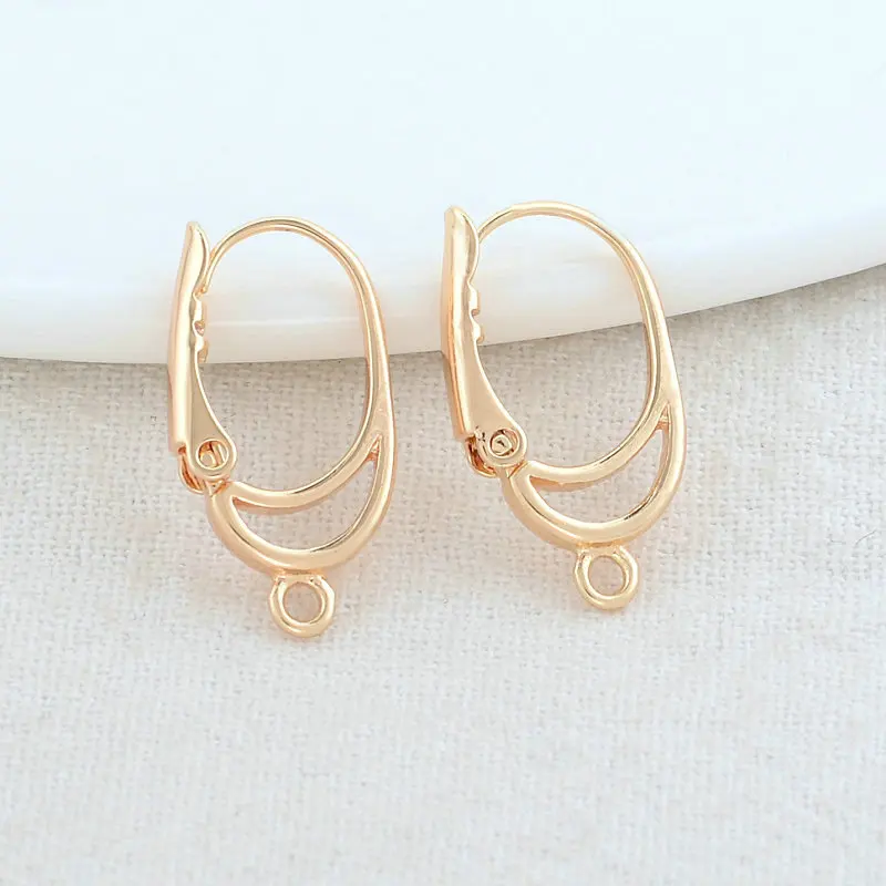 

20MM 14K Gold Color Brass Round Earrings Hoops High Quality Jewelry Making Supplies Diy Findings Accessories