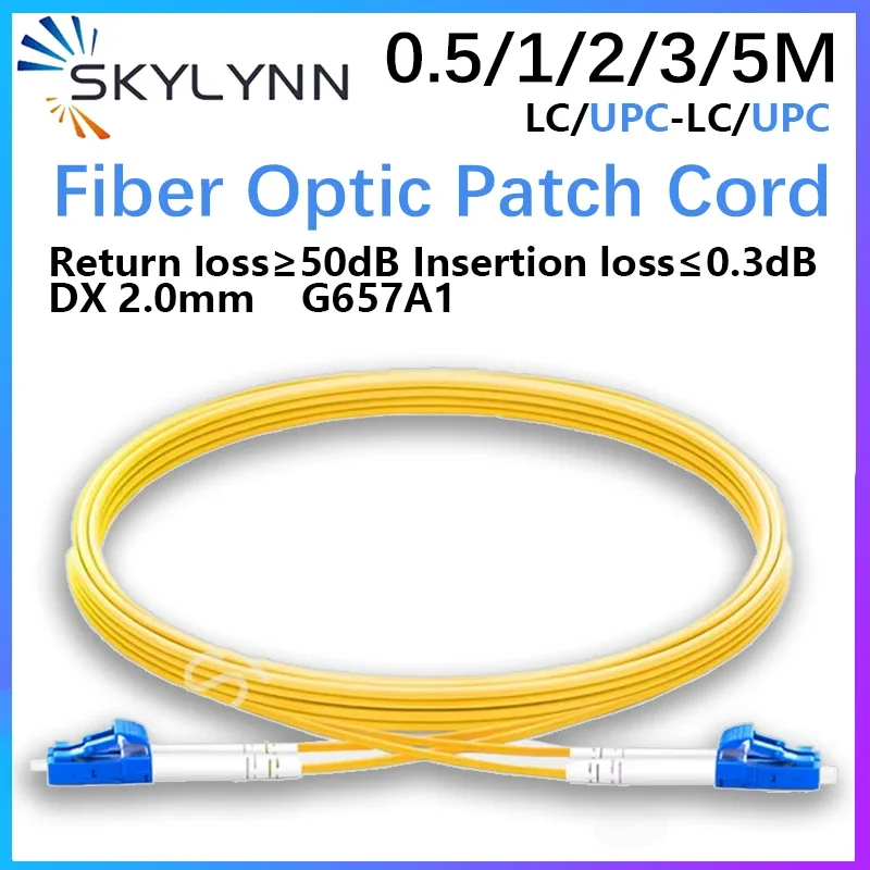 OEM 10 шт. Skylynn высокое качество LC/UPC-LC/UPC одномодовый G657A1 дуплексный 2 0 мм патч-корд