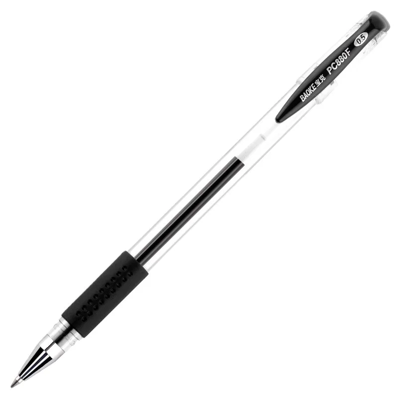 Гелевая ручка Baoke 0 5 мм европейский стандарт для офиса Студенческая черная водная