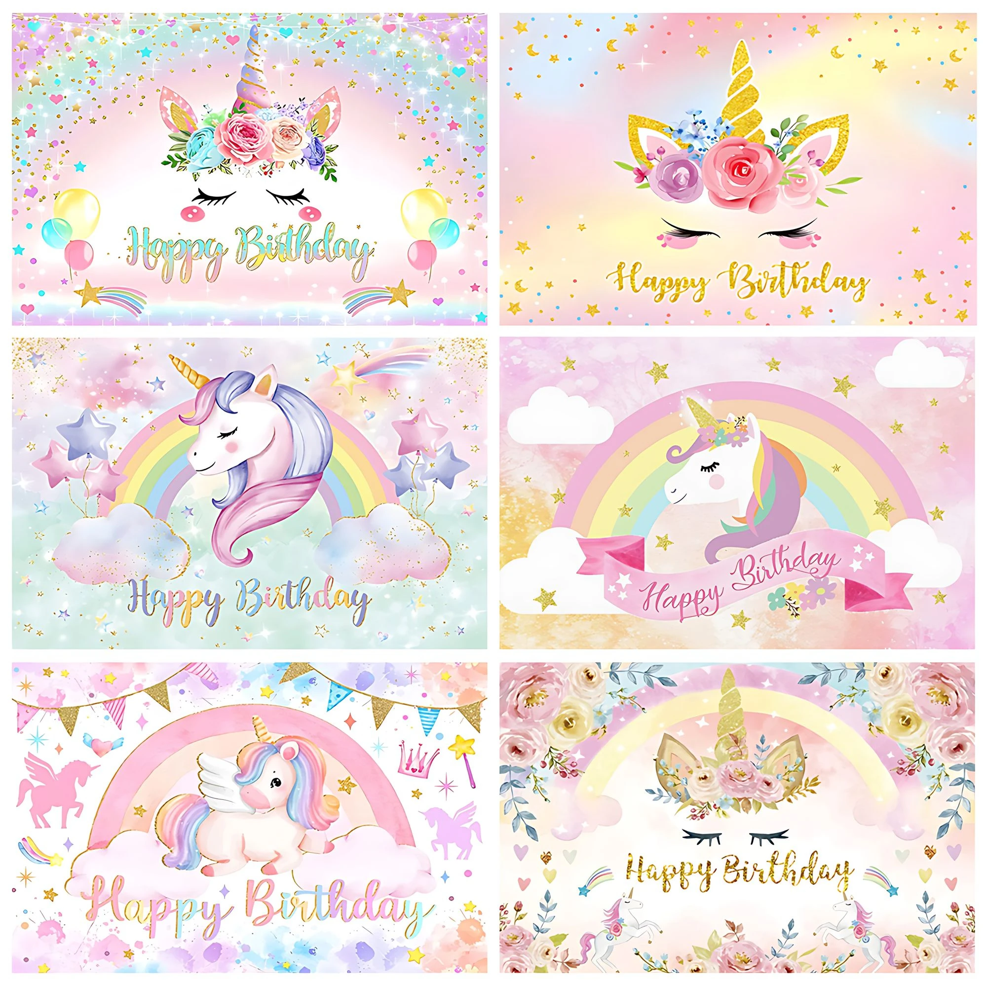 Радужный фон для девочек