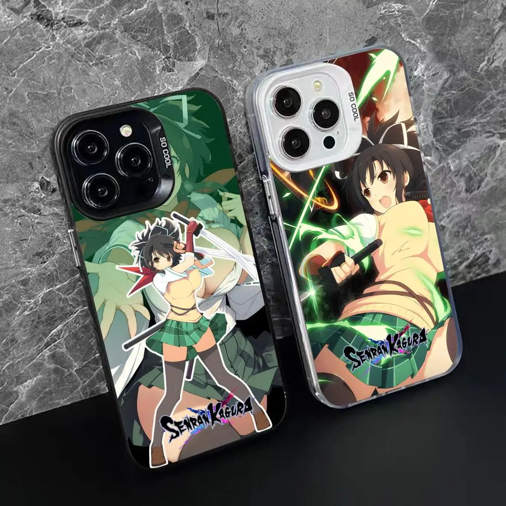 Чехол для телефона Senran Kagura Asuka iPhone 16 15 14 13 12 11 X XR XS 8 7 Pro Max Plus серебристый цвет чехол