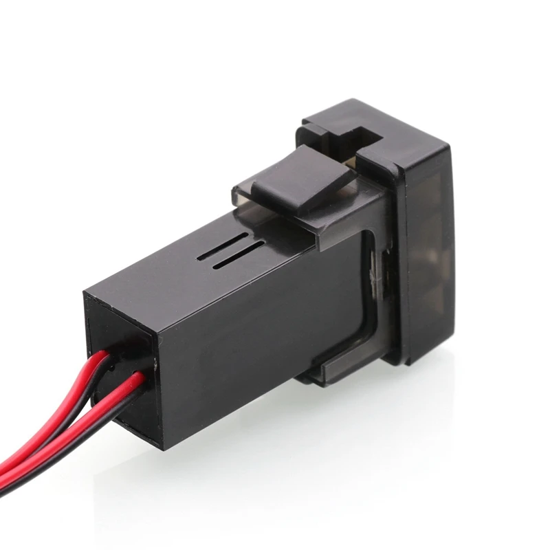 

USB Charger DC12V 5V 2.1A Socket Car Led Digital Voltage Display Voltage Meter Battery Monitor For FORD Mazda