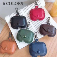 2022 new leather wireless earphone cover case for airpods pro 23 sticker simple bluetooth case air pods protective accessories