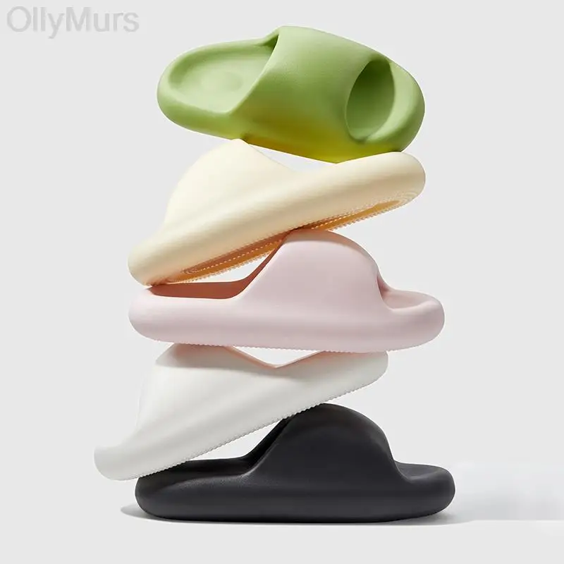 

Сандалии на толстой подошве для взрослых и мужчин, Нескользящие шлепанцы для дома и улицы, домашняя обувь для сна